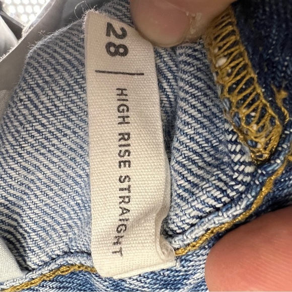 PACSUN High Rise Straight Jeans. Size 28. Button Fly - Picture 8 of 10